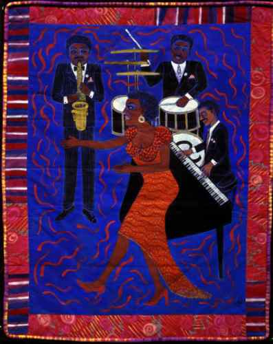Jazz Stories 2004: Mama Can Sing, Papa Can Blow #6: I'm Leavin in the Mornin., 2004 by Faith Ringgold